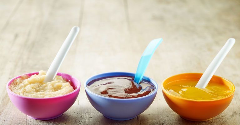 Dieta de la comida para bebé